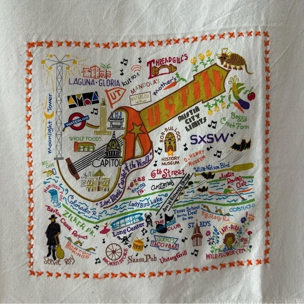 catstudio austin texas cotton kitchen towel